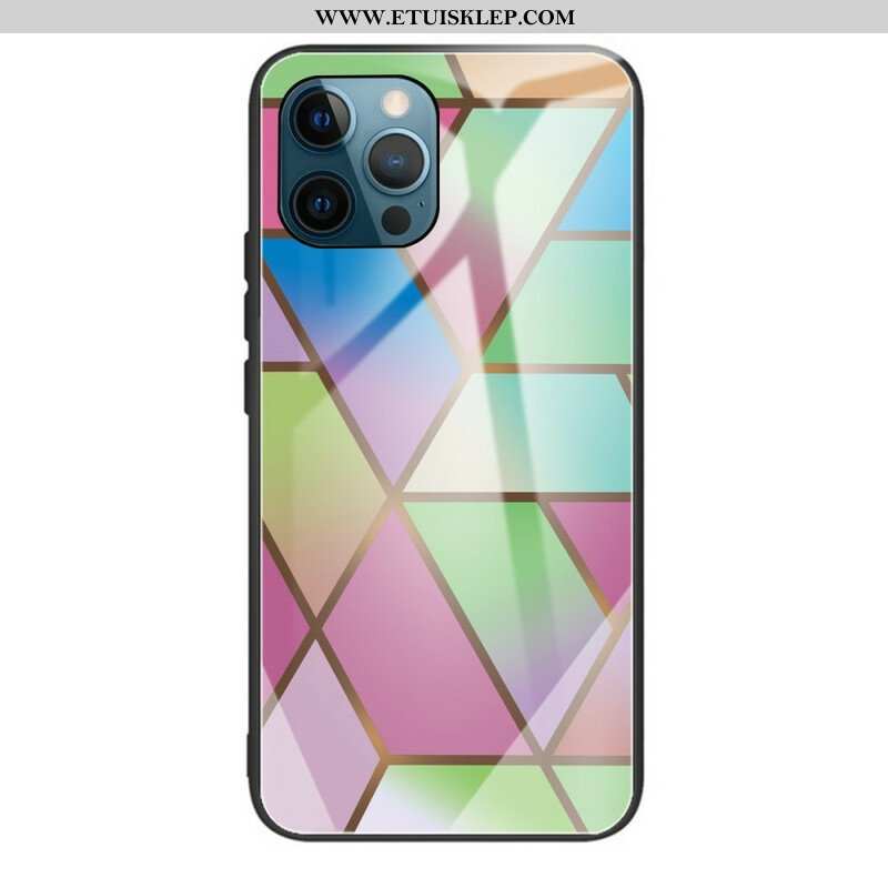 Etui do iPhone 13 Pro Geometria Marmurowe Szkło Hartowane